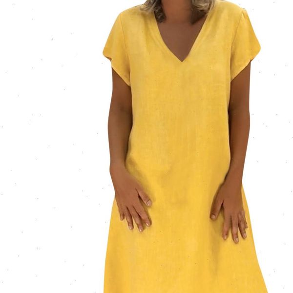 

fashion women yellow blue dress summer short sleeve v neck casual loose dress female street plus size dress vestidos, Black;gray