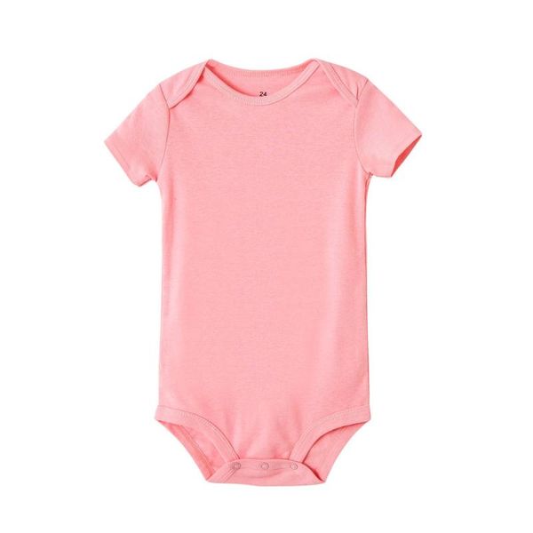 

jumpsuits solid color baby bodysuit cute summer short sleeve casual rompers body boy girl s jumpsuit clothes, Blue