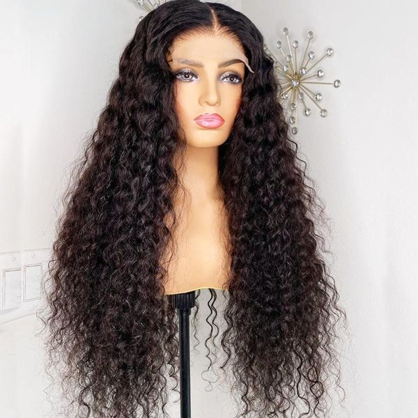 

lace wigs royal impression front human hair for black women straight frontal wig brazilian long 30 inch natural, Black;brown