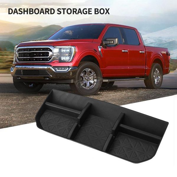 

car organizer dashboard storage box for f150 f-150 2021 multifunctional non-slip phone interior accessories