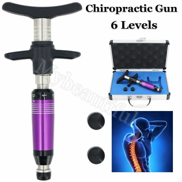

full body massager chiropractic gun adjusting tool for backbone spine adjustment stainless steel 6 levels 2021 est