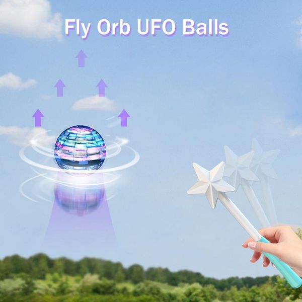 

drones flying ball mini drone ufo magic spinner toys balls hand induction wand orb gift for boys
