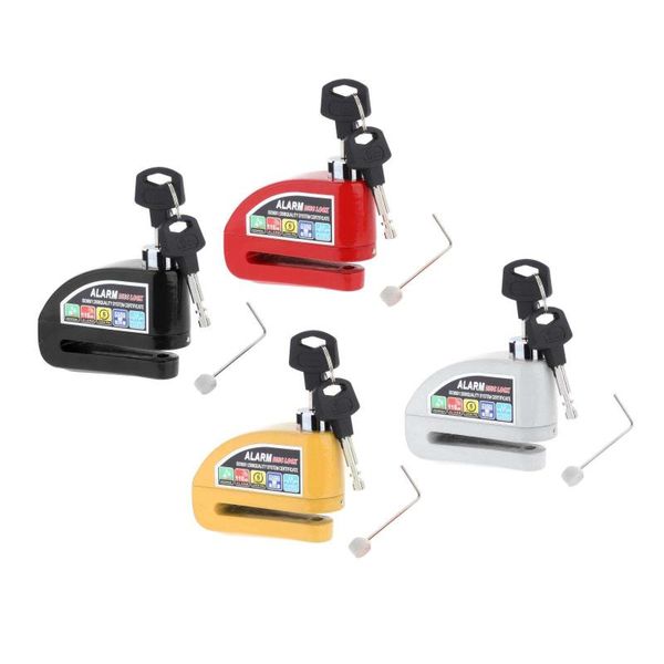 

theft protection motorcycle disc lock heavy duty waterproof 6mm pin anti disk brake rotor for bike scooter with two keys