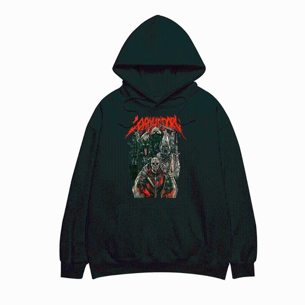 

men's hoodies & sweatshirts funny anime dorohedoro welcome to chaos graphics print hoodie sweatshirt hip hop cool hoody men creativit, Black