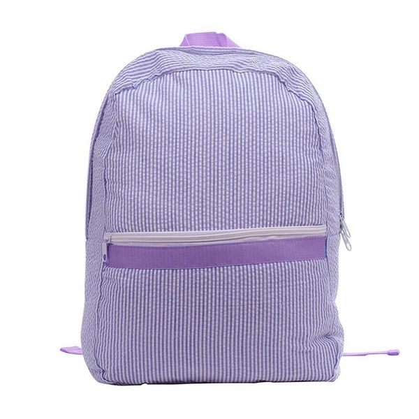 

school bags fashion seersucker girl backpack cute preppy teenager kids shoulder