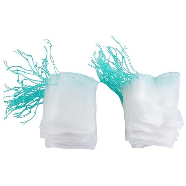 

100pcs plant fruit protection bags drawstring mesh bag against insect pest bird gardening tools fruit mesh bag