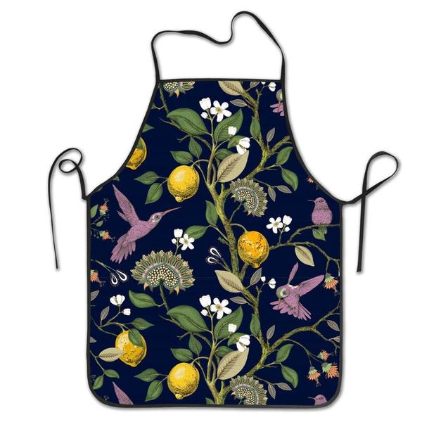 

aprons floral plants adjustable bib apron - washable cooking kitchen for chef