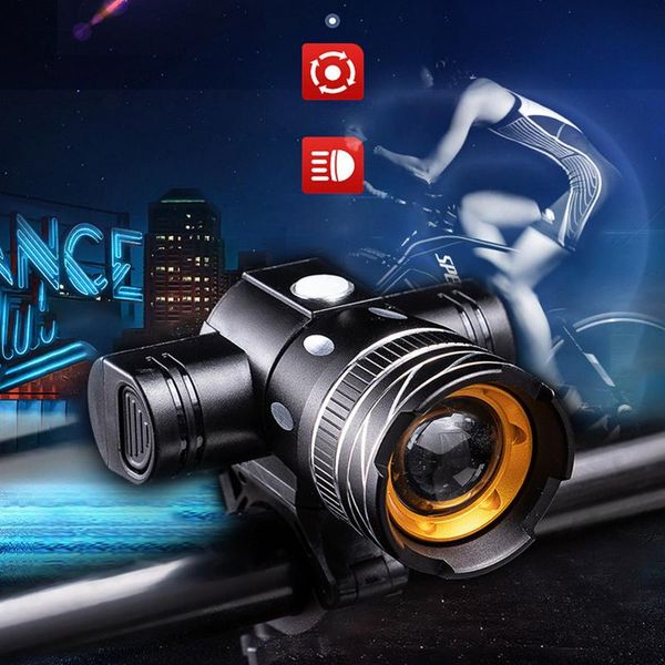 

bike lights bicycle headlight adjustable focus design highlight led 3 modes non-slip usb charging riding equipment arrival 2021