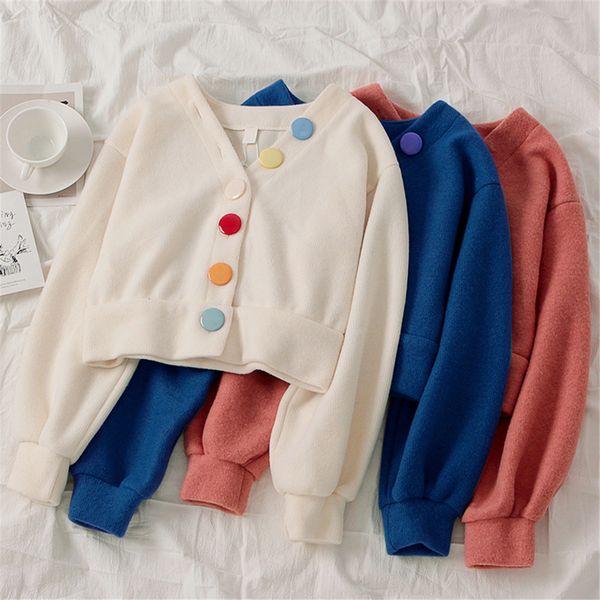 

women's knits & tees vintage woman's coat with button, fashion , knitted shirt long sleeve, candy colors, zy5479 r1fe, White