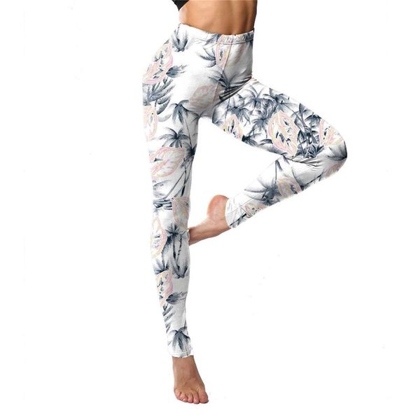 

women's leggings for classic retro color high waist floral graffiti print push up warm sport women fitness, Black