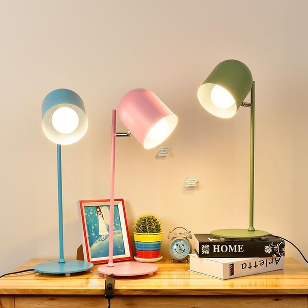 

creative living room simple personality nordic post modern makaron study desk bedroom decoration eye protection learning desk