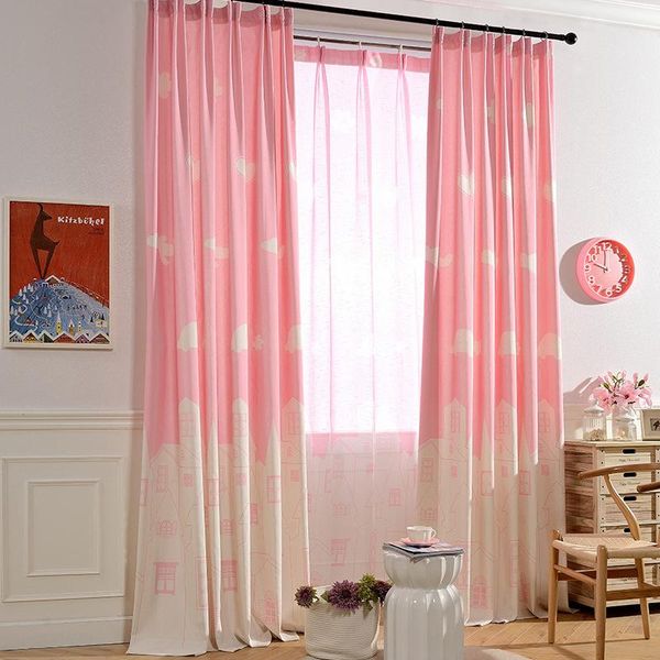 

curtain & drapes [childlike innocence] modern minimalist cotton printed jacquard window curtains for living room bedroom study