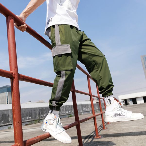 

new 2021 men's joggers cargo pants man black comfortable pant summer casual streetwear loose trouser japanese trendy sweatpants i8hg