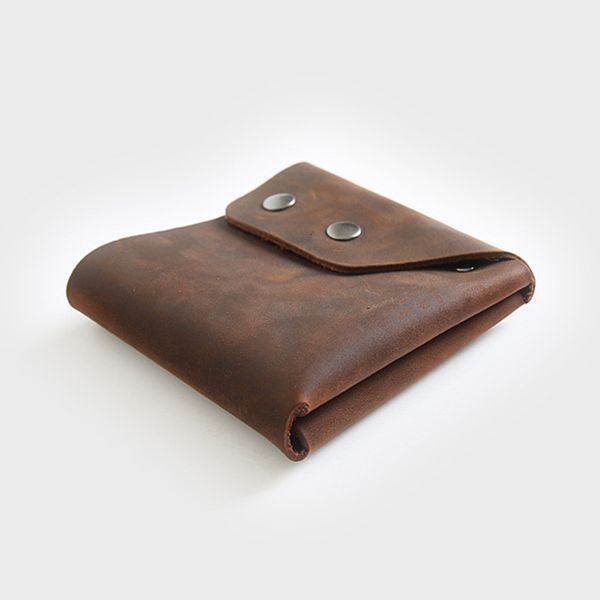 

crazy horse leather men wallet vintage handmade men's wallets short hasp young students portfolios minimalist chic money zak, Red;black