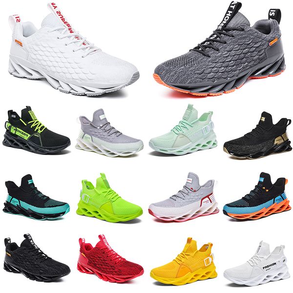 

mens womens running shoes yellow green static triple black white ice multi light orange blue golden deep grey men trainers outdoor hiking sp