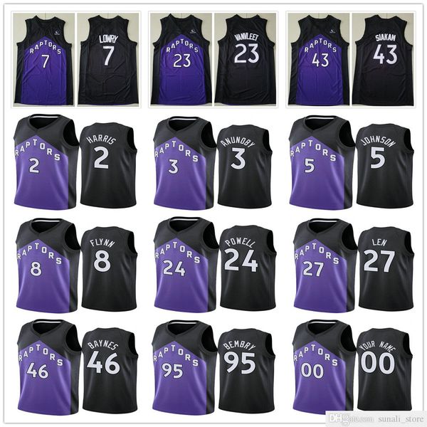 

2021 earned kyle lowry norman powell fred vanvleet aron baynes deandre' bembry pascal siakam og anunoby stanley johnson jerseys edition, Black;red