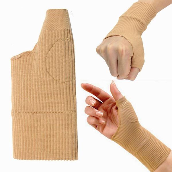 

wrist support 1pair byepain brace sports thumb spica stabiliser splint hand soft and breathable wraps therapy gloves, Black;red