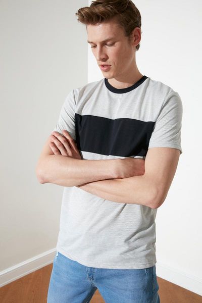 

men's t-shirts trendyol men 's regular fit t-shirt tmnss21ts1548, White;black
