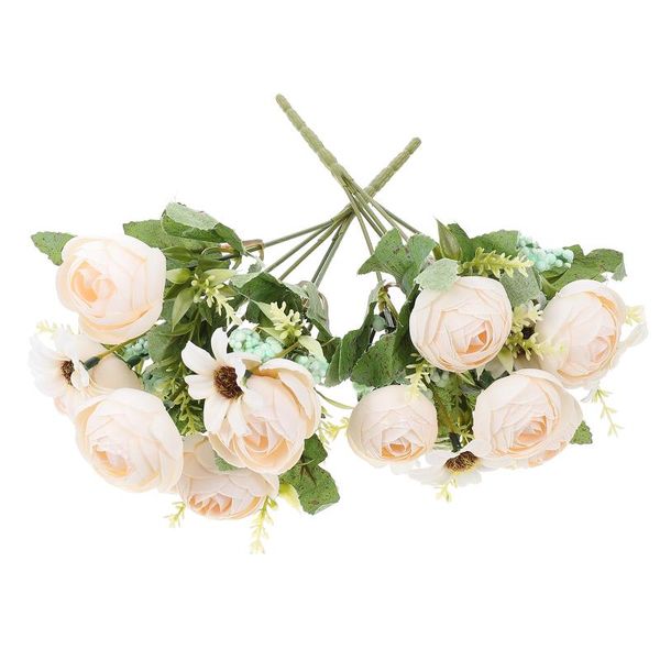 

decorative flowers & wreaths 2pcs vivid false bouquet decor flower arrangement home ornament
