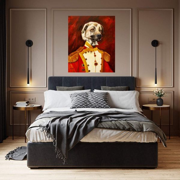 

kangal dog in uniform home decoration handcrafts /hd print oil painting on canvas wall art picture 210303