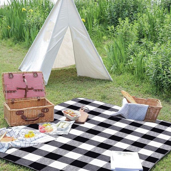 

2*1.5m camping mat plaid folding camping mattress baby climb outdoor waterproof beach picnic blanket for multiplayer picnic