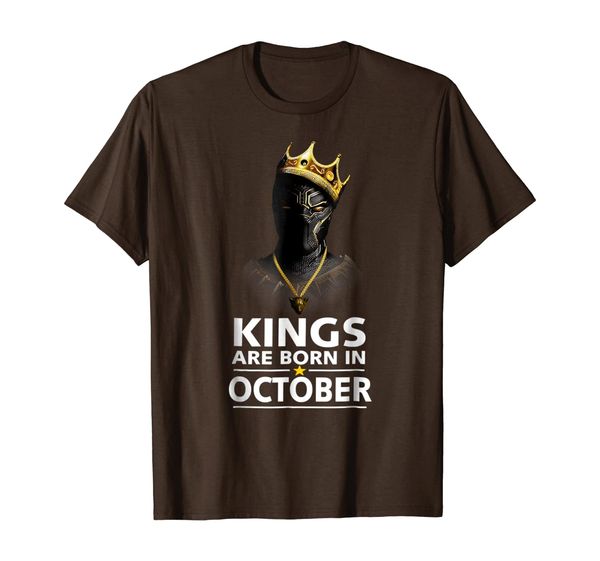 

Kings Are Born In October Gift Shirt For Panther' Lover, Mainly pictures