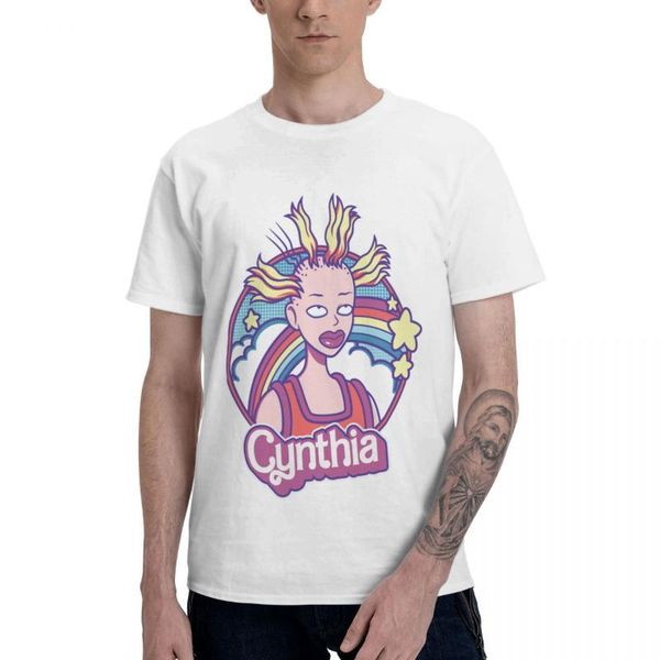 

men's t-shirts cynthia doll pure cotton crewneck men t shirt short long sleeve plus size novelty tee clothes, White;black