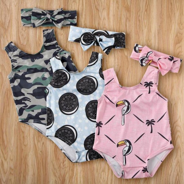 

infant baby girls kids swimwear swimsuit swimming costume sunsuit summer clothes 2pcs set, Black