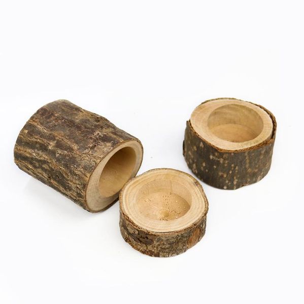

candle holders wood craft decoration creative bark wooden pile candlestick home valentine's day party atmosphere decor