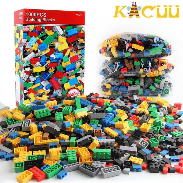 500-1000 stücke DIY Montage Bausteine Groß Sets City Kreative Klassische Kinder Bricks Creator Montage Spielzeug für Kinder q0624