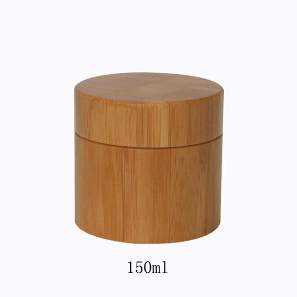 

storage bottles & jars 10pcs 150g empty bamboo bb/cc/essence/vanishing cream jar pot with plastic inner bottle 150ml cosmetic package makeup