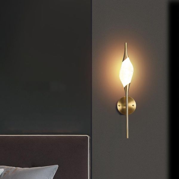 

luxury copper led wall light modern sconce wall lamp for bedroom/living room designer lighting home inodoor