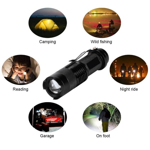 

high power tactical handheld led mini 3 modes zoomable waterproof lamp light for camping js22