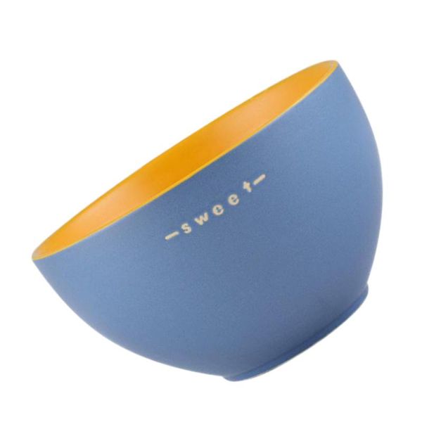 

1pc ceramic bowl soup bowl salad cereals for home restaurant (blue)
