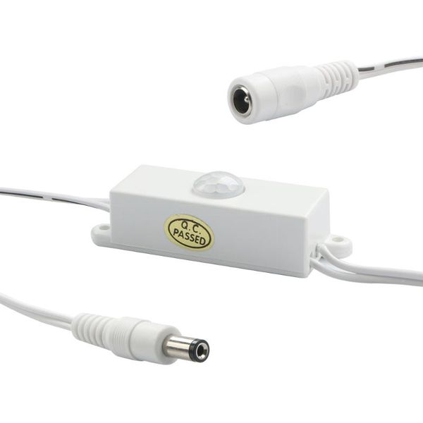 

smart home control led strip automatic switch dc 12v 24v mini auto pir body infrared motion detector corridor garages bathrooms sensor