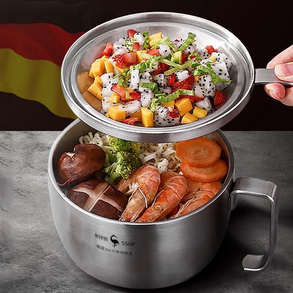 

dinnerware sets leak-proof stainless steel lunch box japanese thermal bento kids portable picnic school container noodle bowl