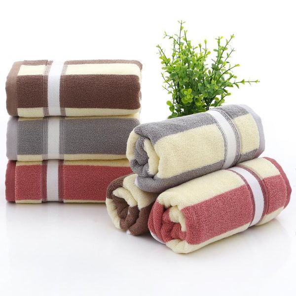 

towel pure cotton face plaid towels home daily use absorbent don't shed wash el bathing