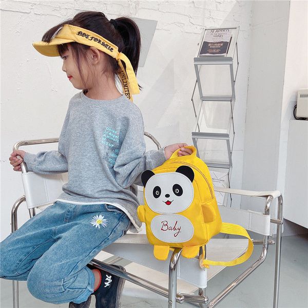 

nylon animal children backpacks kids preschool school bags cartoon panda book bags for baby girl boy anti lost backpack for kids