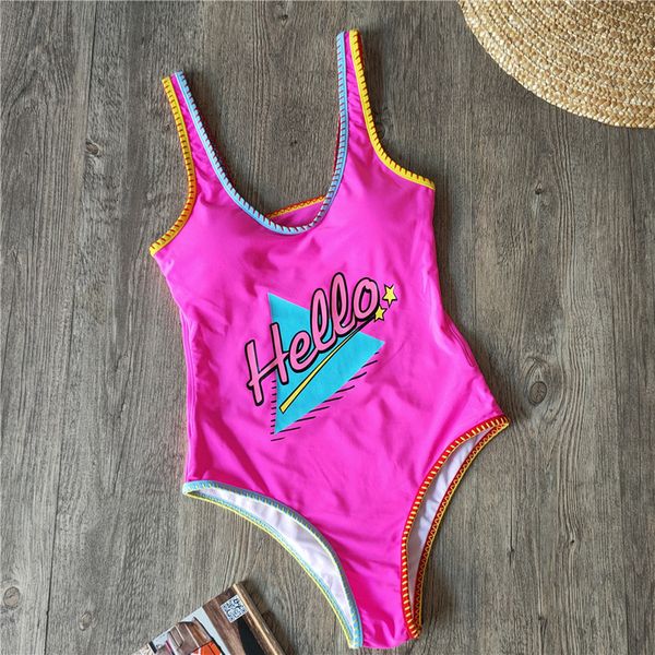 

swimsuit new conservative in women's one autumn piece 2020, White;black