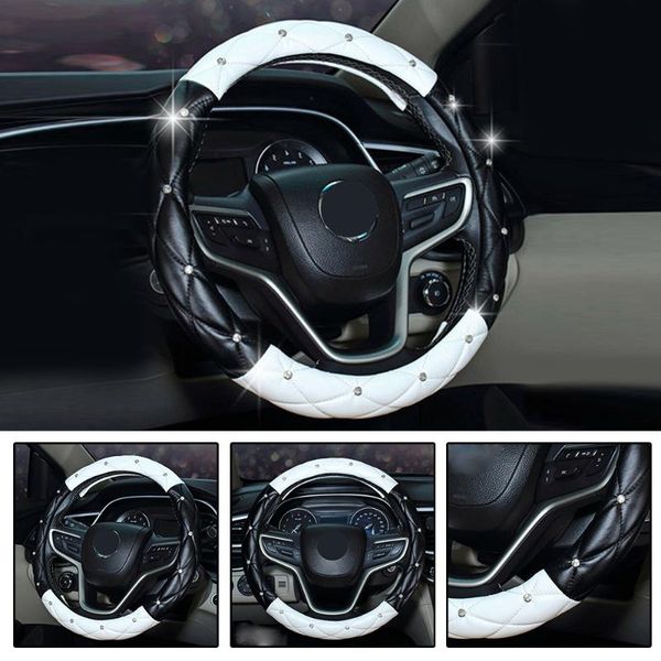 

universal steering wheel cover protective 38cm/15inch rhinestones accessory