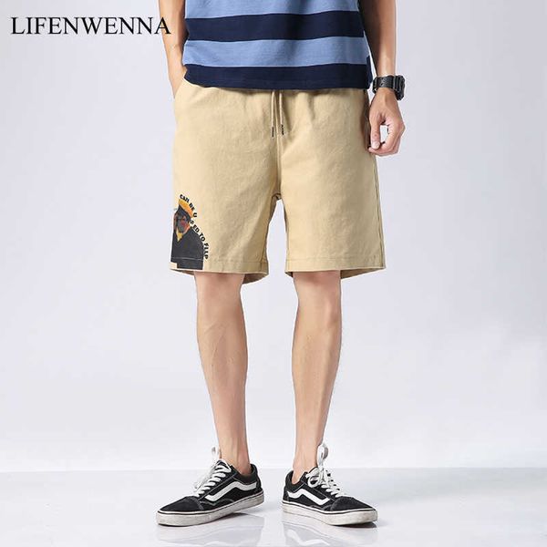 

shorts men casual beach shorts homme quality bottoms drawstring waist fashion brand boardshorts plus size 5xl 210528, White;black