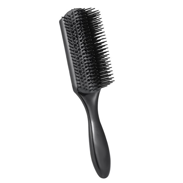 

1pc professional plastic hair brush salon hair scalp massage comb anti-static cushion hairbrush 9 rows dentangling hairdressing