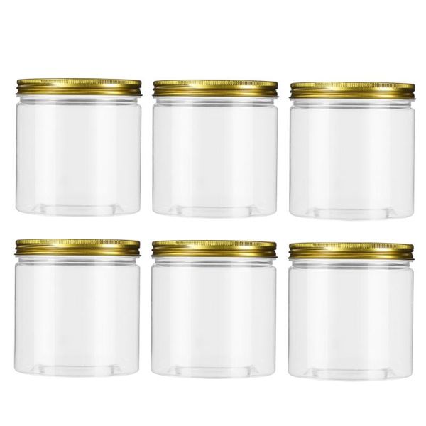 

storage bottles & jars 6 pcs kitchen tank sealed jar bottle cereal holder