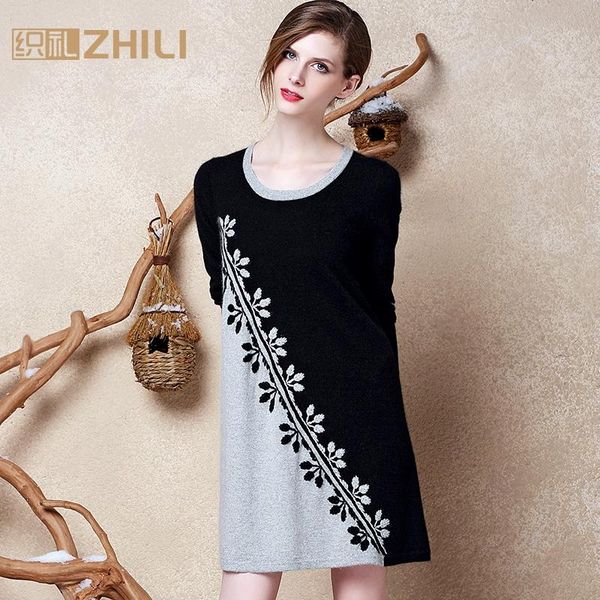 

women's sweaters fashion basic sweater plus size long cashmere slim o-neck solid pullovers 2021 arrive autumn and winter, White;black