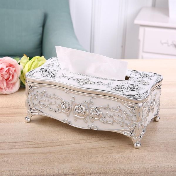 

tissue boxes & napkins european luxury box home container deskpaper storage towel napkin holder case table decoration 6zj52