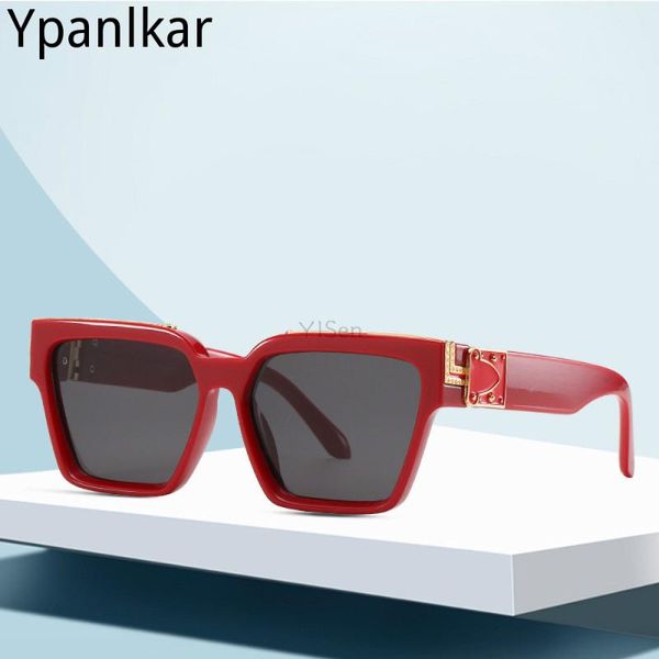 

sunglasses fashion oversized women men square vintage shield steampunk glasses female uv400, White;black
