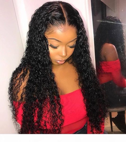 

pre plucked 360 lace frontal wig with baby hair brazilian loose deep curly 360 lace front human hair wigs for black women remy, Black;brown