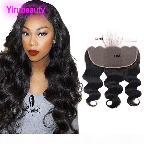 

brazilian virgin hair 13x6 lace frontal body wave ear to ear pre plucked human hair 13 by 6 lace frontal 8-22inch, Black;brown