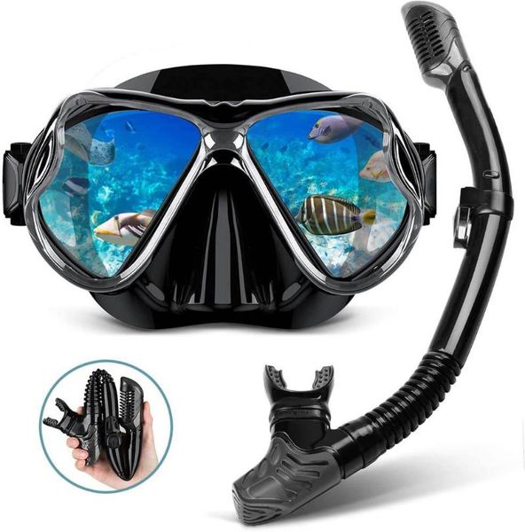 

high-end all black snorkeling diving suit folding full dry snorkel amazon
