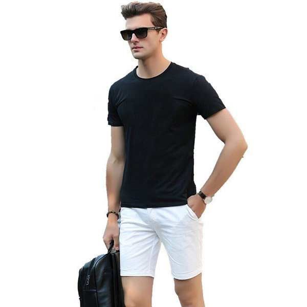 

summer luxury mens t shirts wear designer short sleeve shirt 100% cotton tees color size s~5xl---q009, White;black